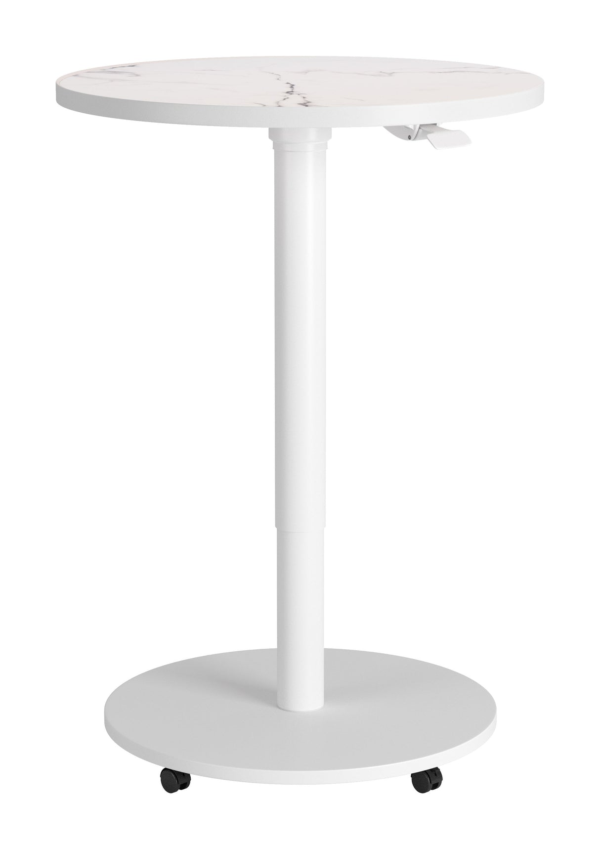 Mule White Adjustable Bar Table by Zuomod at Eve Furniture