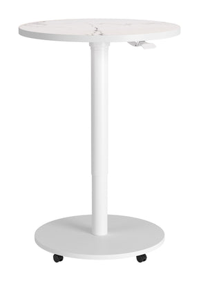 Mule White Adjustable Bar Table by Zuomod at Eve Furniture