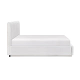 Mulvane Natural Eastern King Upholstered Platform Bed by Homelegance at Eve Furniture