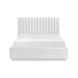 Mulvane Natural Full Upholstered Platform Bed by Homelegance at Eve Furniture