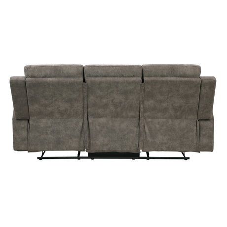 Muncie Brown 2-Piece Double Reclining Set by Homelegance at Eve Furniture