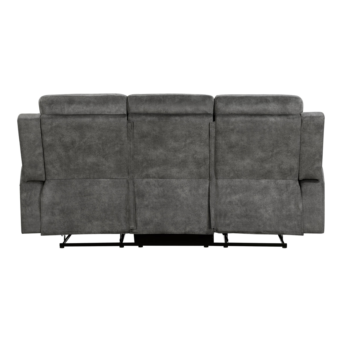 Muncie Brownish Gray 2-Piece Double Reclining Set by Homelegance at Eve Furniture