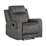 Muncie Brownish Gray Double Reclining Living Room Set by Homelegance at Eve Furniture