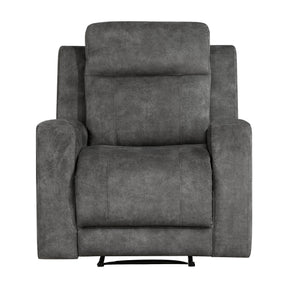 Muncie Brownish Gray Reclining Chair by Homelegance at Eve Furniture