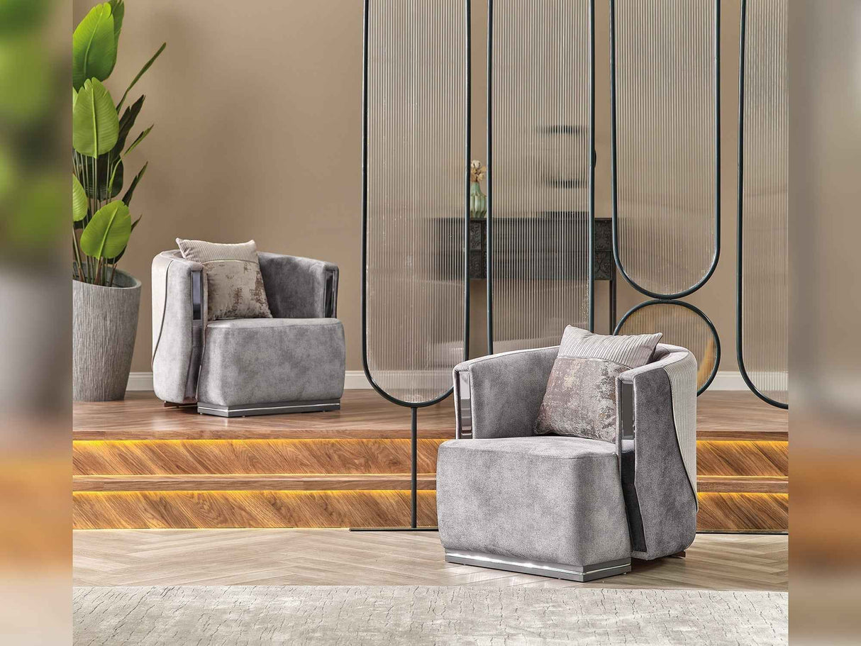 Munich Chair Grey by Furnia at Eve Furniture