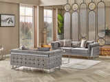 Munich Stationary Sofa Grey by Furnia at Eve Furniture