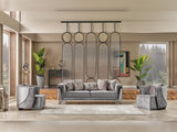 Munich Stationary Sofa Grey by Furnia at Eve Furniture