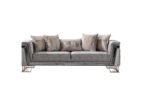 Munich Stationary Sofa Grey by Furnia at Eve Furniture