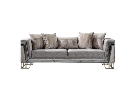 Munich Stationary Sofa Grey by Furnia at Eve Furniture