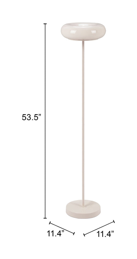 Munk Beige Floor Lamp by Zuomod at Eve Furniture