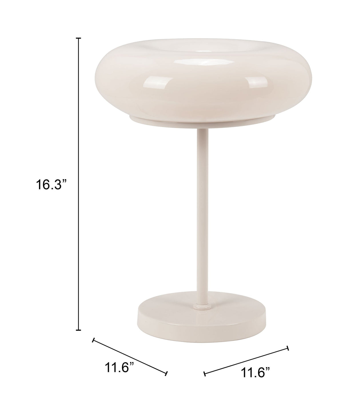 Munk Beige Table Lamp by Zuomod at Eve Furniture