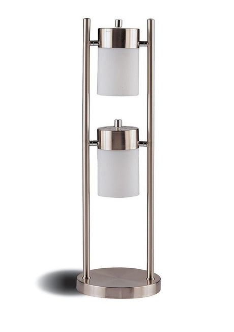 Munson Silver Adjustable Swivel Table Lamp Brushed by Coaster at Eve Furniture