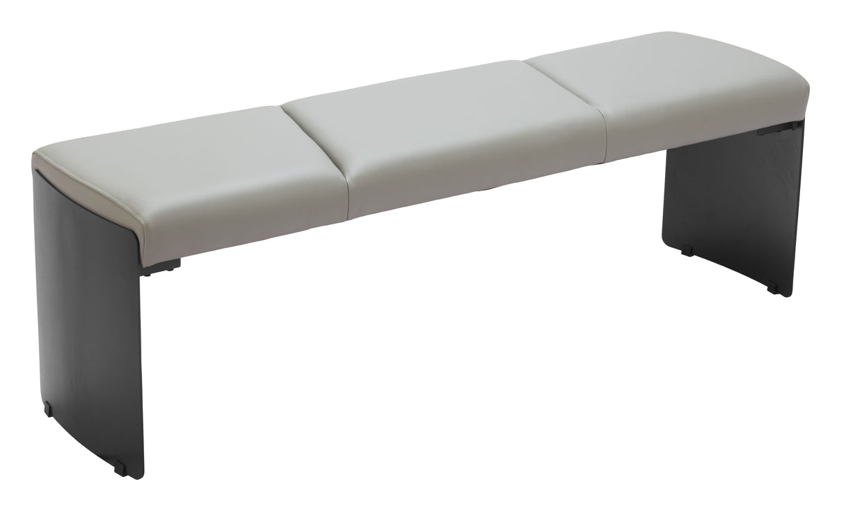 Mur Gray Bench by Zuomod at Eve Furniture