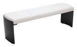Mur White Bench by Zuomod at Eve Furniture