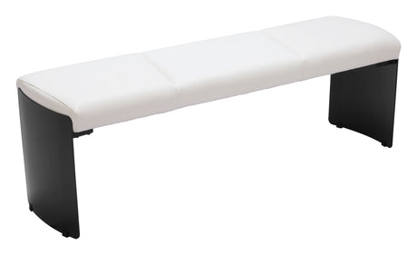 Mur White Bench by Zuomod at Eve Furniture
