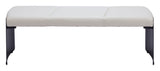 Mur White Bench by Zuomod at Eve Furniture