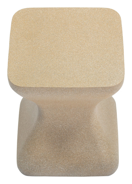 Mura Taupe Outdoor Side Table by Zuomod at Eve Furniture