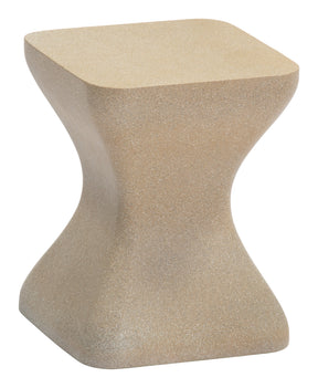 Mura Taupe Outdoor Side Table by Zuomod at Eve Furniture