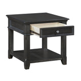 Muriel Antique Pewter End Table