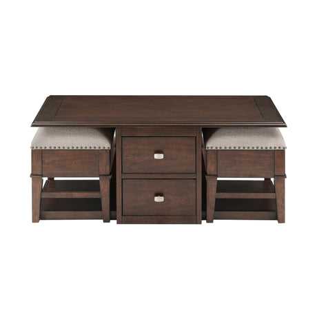 Muriel Antique Pewter Lift Top Cocktail Table by Homelegance at Eve Furniture