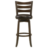 Murphy Dark Cherry and Brown Ladder Back Pub Height Swivel Bar Stool by Coaster at Eve Furniture