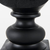 Murray 6.0L x 4.5W x 13.0H Black Painted Resin Fox in a Suit Bust by Mercana at Eve Furniture