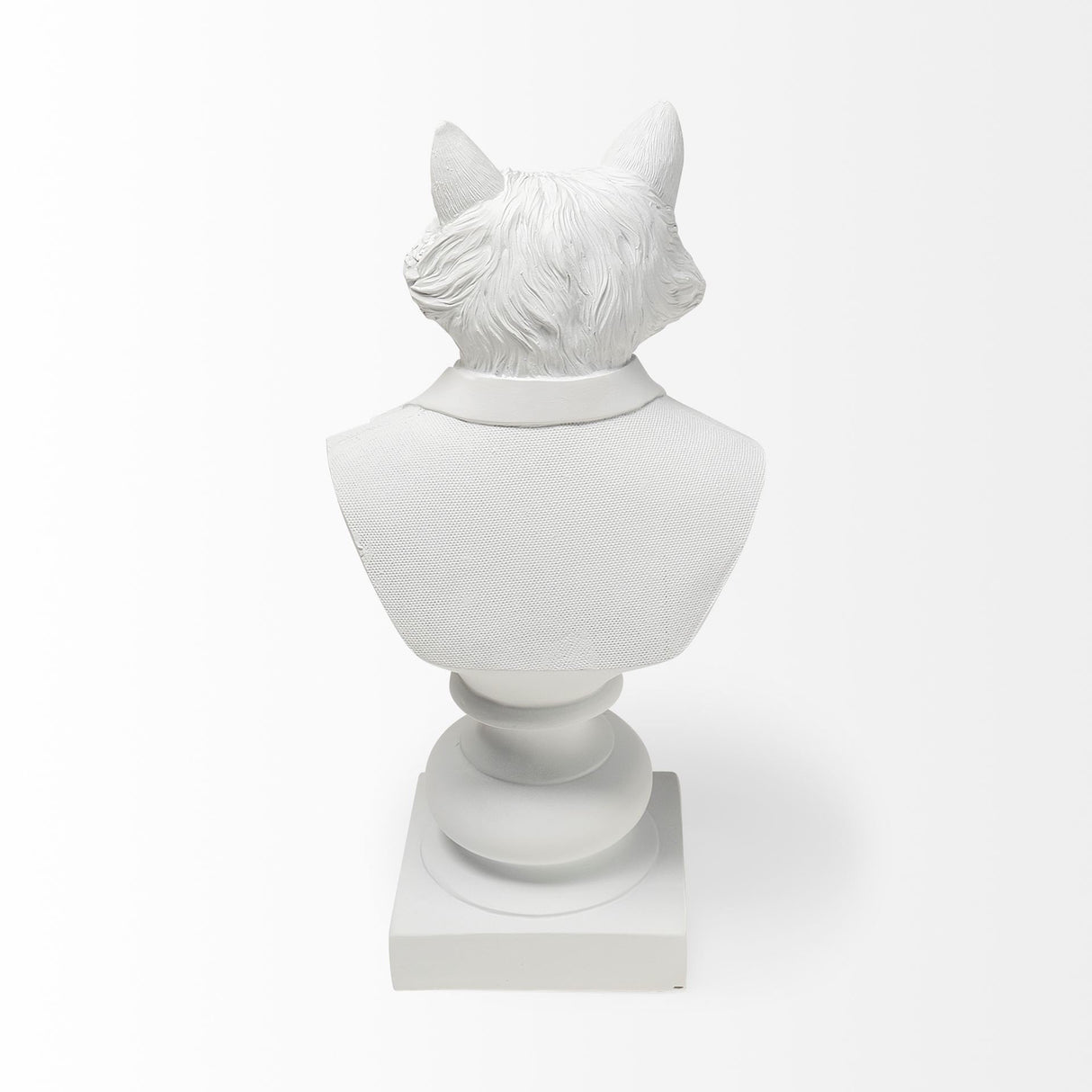 Murray 6L x 5W White Resin Business Fox by Mercana at Eve Furniture