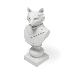 Murray 6L x 5W White Resin Business Fox by Mercana at Eve Furniture