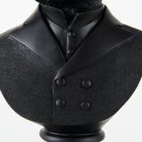 Murray Black Painted Resin Fox in a Suit Bust by Mercana at Eve Furniture