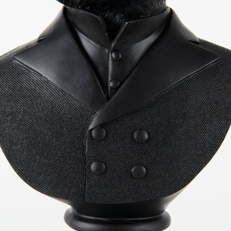 Murray Black Painted Resin Fox in a Suit Bust by Mercana at Eve Furniture