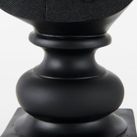Murray Black Painted Resin Fox in a Suit Bust by Mercana at Eve Furniture