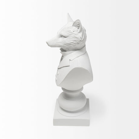 Murray White Resin Business Fox by Mercana at Eve Furniture