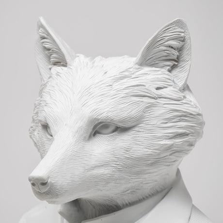Murray White Resin Business Fox by Mercana at Eve Furniture
