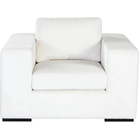 Muse Mist White Performance Accent Arm Chair by Diamond Sofa at Eve Furniture