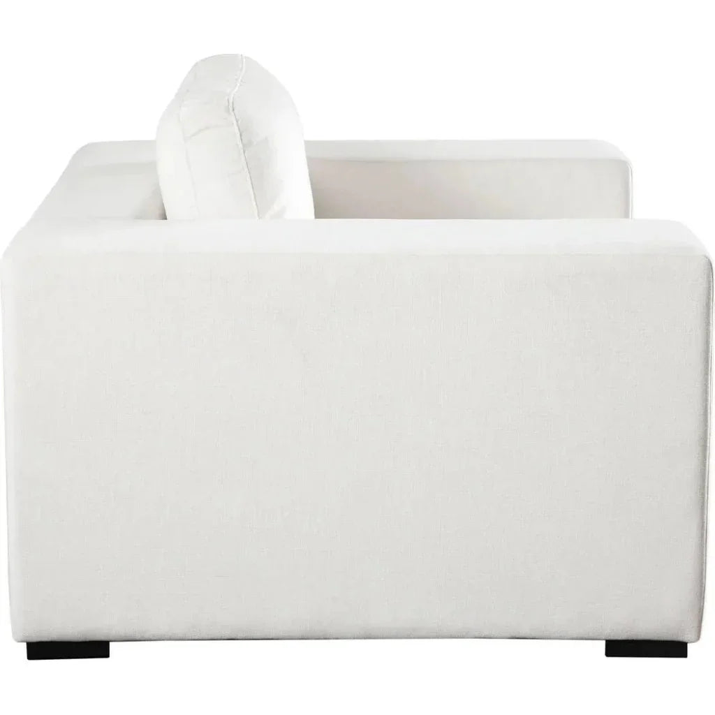 Muse Mist White Performance Accent Arm Chair by Diamond Sofa at Eve Furniture