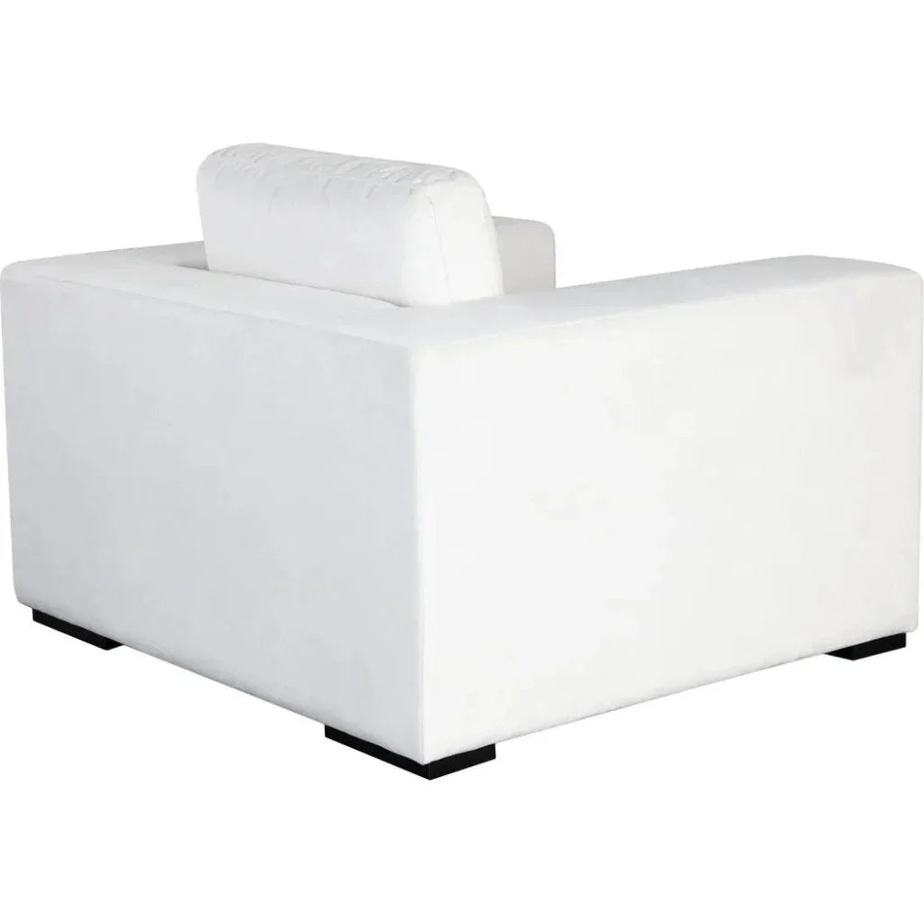 Muse Mist White Performance Accent Arm Chair by Diamond Sofa at Eve Furniture