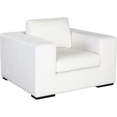 Muse Mist White Performance Accent Arm Chair by Diamond Sofa at Eve Furniture
