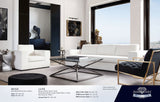 Muse Mist White Performance Fabric Sofa by Diamond Sofa at Eve Furniture