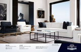 Muse Mist White Performance Fabric Sofa by Diamond Sofa at Eve Furniture