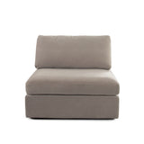 Muse Winter Mink Performance Fabric Reversible 4-Pc Sectional by Diamond Sofa at Eve Furniture