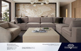 Muse Winter Mink Performance Fabric Reversible 4-Pc Sectional by Diamond Sofa at Eve Furniture