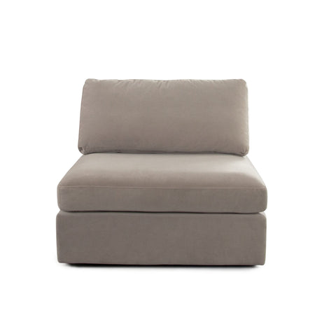 Muse Winter Mink Performance Fabric Reversible 4-Piece Sectional by Diamond Sofa at Eve Furniture