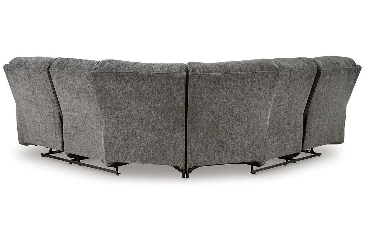 Museum Pewter 2-Piece Reclining LAF Sectional by Ashley at Eve Furniture