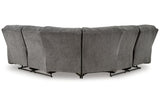 Museum Pewter 2-Piece Reclining LAF Sectional by Ashley at Eve Furniture