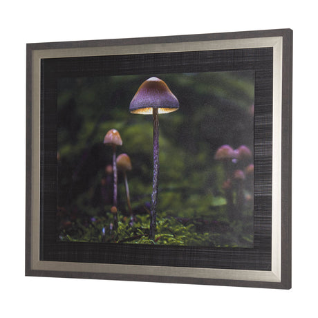 Mushroom by Chad Mackay a Hand Embellished Textured Framed Photo Art Print by Mercana at Eve Furniture