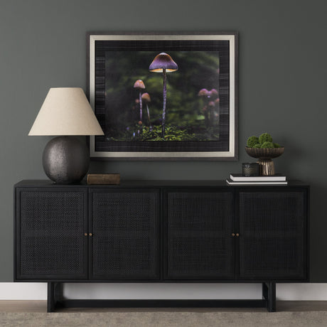 Mushroom by Chad Mackay a Hand Embellished Textured Framed Photo Art Print by Mercana at Eve Furniture