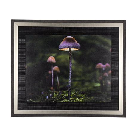 Mushroom by Chad Mackay a Hand Embellished Textured Framed Photo Art Print by Mercana at Eve Furniture