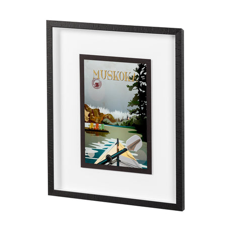 Muskoka Go Canada (M) by Merana Studio a Framed Art Print Matted under Glass by Mercana at Eve Furniture