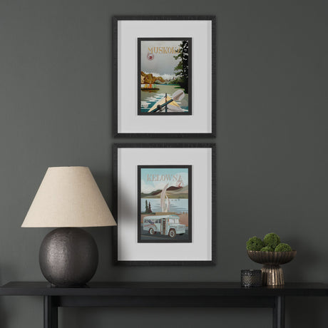 Muskoka Go Canada (M) by Merana Studio a Framed Art Print Matted under Glass by Mercana at Eve Furniture