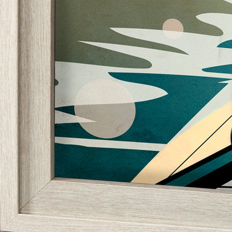 Muskoka Go Canada (XL) by Mercana Studio a Hand Embellished Decograph Framed Art Print under Glass by Mercana at Eve Furniture